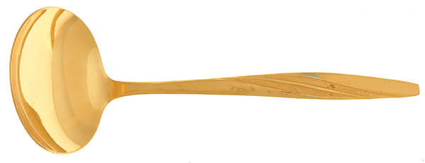 American Flair Gold (Gold Electroplate) Solid Gravy Ladle