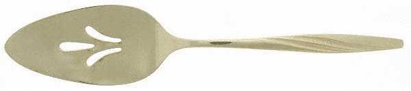 American Flair Gold (Gold Electroplate) Solid Pierced Pie Server