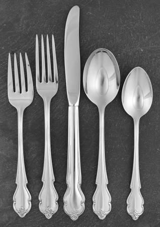 American Rose (Stainless) 5 Piece Place Setting