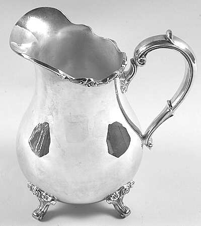 American Rose (Silverplate, Holloware) Silverplate Water Pitcher