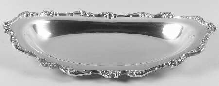 American Rose (Silverplate, Holloware) Silverplate Bread Tray