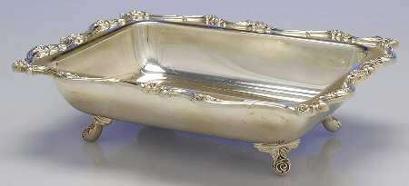 American Rose (Silverplate, Holloware) Silverplate Rectangular Vegetable Bowl