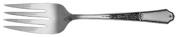 Ancestral (Silverplate, 1924) Large Solid Cold Meat Serving Fork