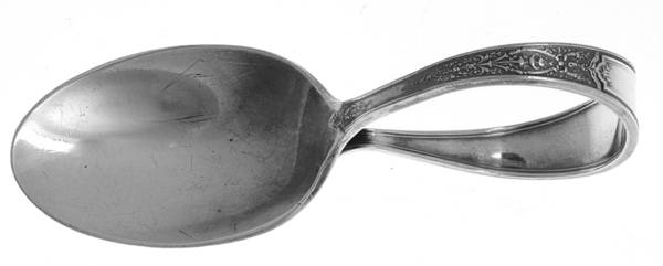 Ancestral (Silverplate, 1924) Curved Handle Baby Spoon