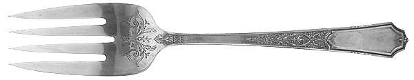 Ancestral (Silverplate, 1924) Large Solid Cold Meat Serving Fork