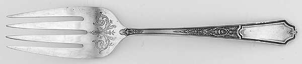 Ancestral (Silverplate, 1924) Medium Solid Cold Meat Serving Fork