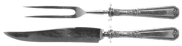 Ancestral (Silverplate, 1924) Small Stainless Blade 2-Piece Steak Carving Set