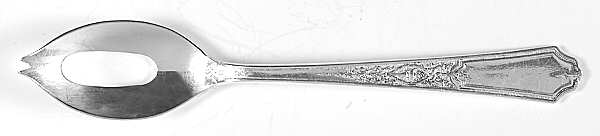 Ancestral (Silverplate, 1924) Olive Spoon Short with Pierced Bowl HC