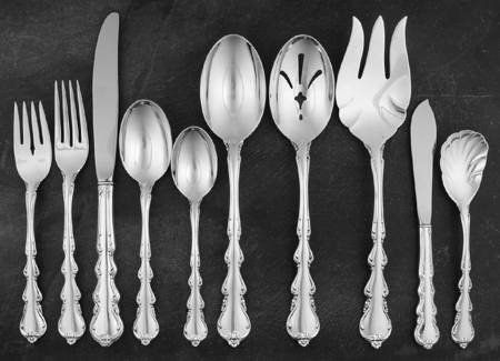 Angelique (Sterling) 45 Piece Place Size Starter Set