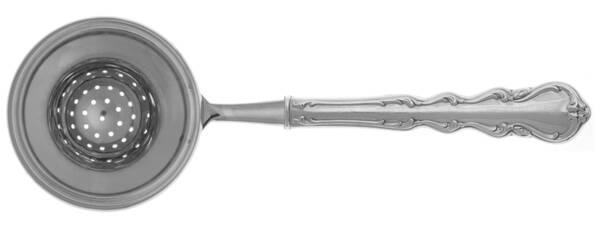 Angelique (Sterling) Tea Strainer Overcup Serving-Stainless Bowl HC