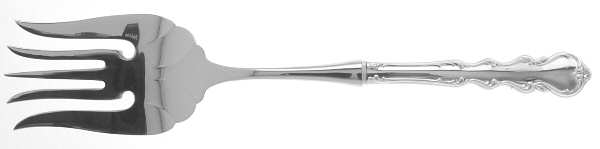 Angelique (Sterling) Large Stainless-Tine Cold Meat Serving Fork