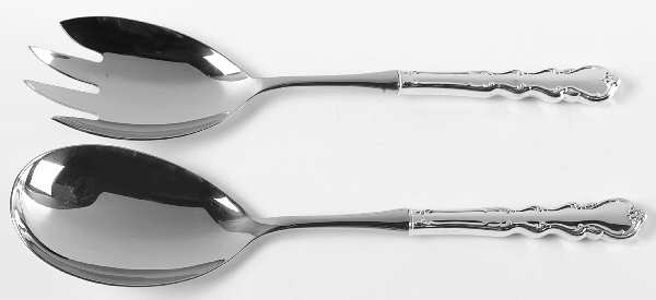 Angelique (Sterling) 2 Pc Salad Set with Stainless Bowl