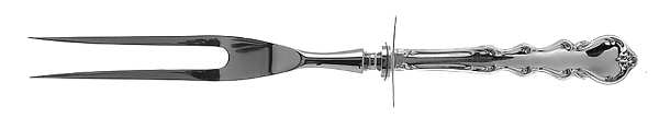 Angelique (Sterling) Large Stainless-Prong Roast Carving Fork