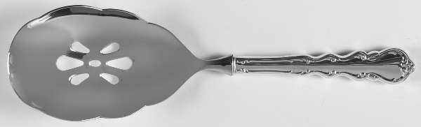 Angelique (Sterling) Pierced Serving Spoon with Stainless Bowl