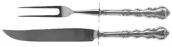 Angelique (Sterling) Small Stainless Blade 2-Piece Steak Carving Set