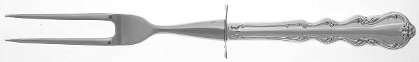 Angelique (Sterling) Small Steak Carving Fork with Stainless Prongs
