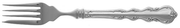 Angelique (Sterling) Individual Hollow Fish Fork, Stainless Tines
