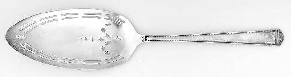 Anniversary (Silverplate, 1923) Solid Pierced Pie Server by International Silver