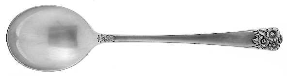 April (Silverplate, 1950) Round Bowl Soup Spoon (Cream Soup)
