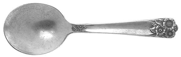 April (Silverplate, 1950) Straight Handle Baby Spoon