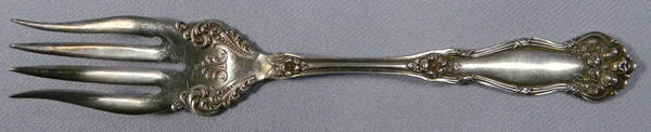 Arbutus (Silverplate, 1908, No Monograms) Small Solid Cold Meat Serving Fork