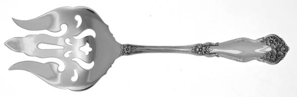 Arbutus (Silverplate, 1908, No Monograms) Solid Salad Serving Fork