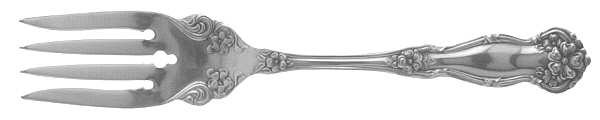 Arbutus (Silverplate, 1908, No Monograms) Individual Solid Fish Fork by International Silver