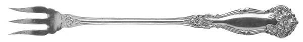 Arbutus (Silverplate, 1908, No Monograms) Oyster Fork by International Silver