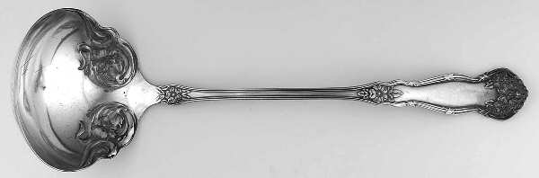 Arbutus (Silverplate, 1908, No Monograms) Solid Soup Ladle by International Silver