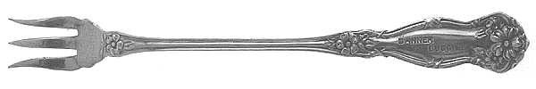 Arbutus (Silverplate, Bannerbuggy, 1908) Cocktail/Seafood Fork