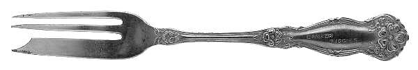 Arbutus (Silverplate, Bannerbuggy, 1908) Pastry Fork