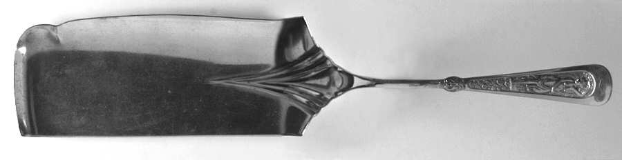Arcadian (Silverplate, 1884) Large Flat Handle Crumb Knife/Crumber