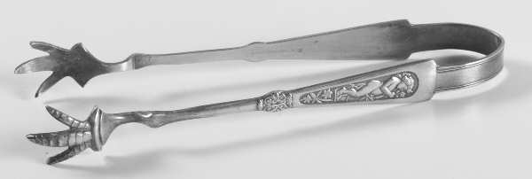 Arcadian (Silverplate, 1884) Sugar Tongs