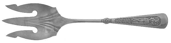 Arcadian (Silverplate, 1884) Solid Salad Serving Fork