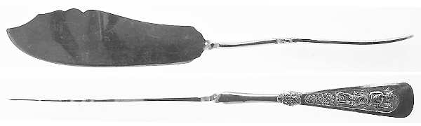 Arcadian (Silverplate, 1884) Flat Twisted Handle Master Butter Knife