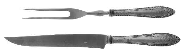 Argosy (Silverplate, 1926) Small Stainless Blade 2-Piece Steak Carving Set