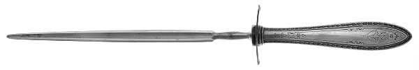 Argosy (Silverplate, 1926) Large Roast Steel Rod Knife Sharpener