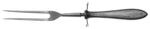 Argosy (Silverplate, 1926) Large Stainless-Prong Roast Carving Fork
