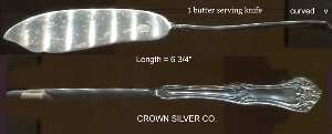 Arlington (Silverplate, 1919) Flat Twisted Handle Master Butter Knife