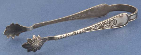 Assyrian-Greek (Silverplate, 1889) Sugar Tongs