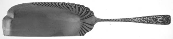Assyrian Head (Silverplate, 1886) Large Flat Handle Crumb Knife/Crumber