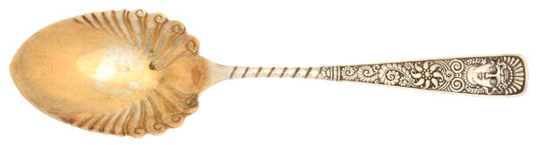 Assyrian Head (Silverplate, 1886) Spoon-Berry/Casserole-Sld/Shll