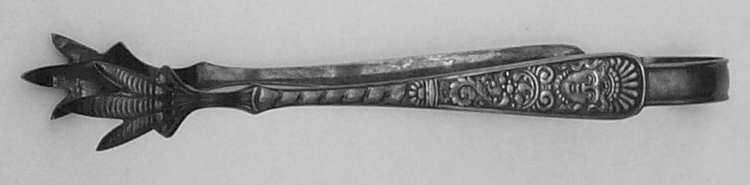 Assyrian Head (Silverplate, 1886) Sugar Tongs