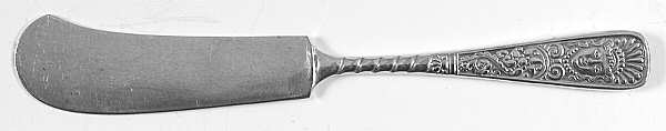 Assyrian Head (Silverplate, 1886) Flat Handle Butter Spreader