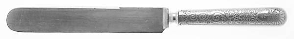 Assyrian Head (Silverplate, 1886) Blunt Solid Knife