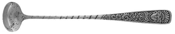 Assyrian Head (Silverplate, 1886) Mustard Spoon