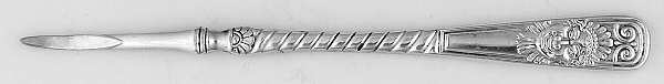 Assyrian Head (Silverplate, 1886) Solid Nut Pick