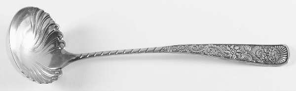 Assyrian Head (Silverplate, 1886) Solid Soup Ladle