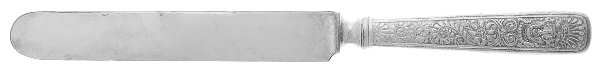 Assyrian Head (Silverplate, 1886) Blunt Hollow Knife with Bolster