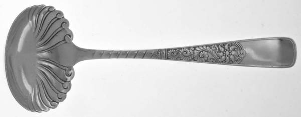 Assyrian (Silverplate, 1887, No Monograms) Solid Gravy Ladle